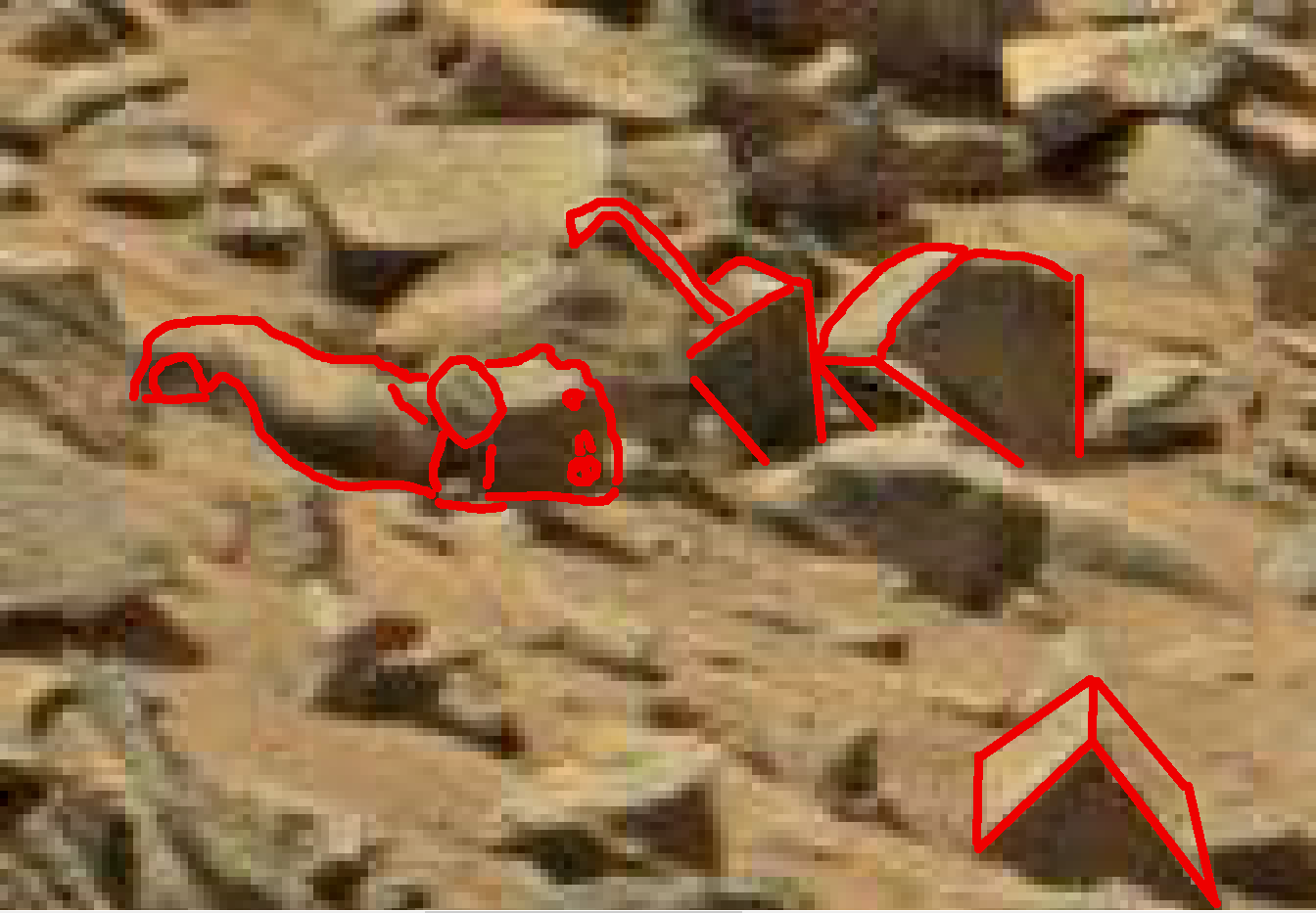 mars anomaly pie shaped stones outlined sol 710 was life on mars
