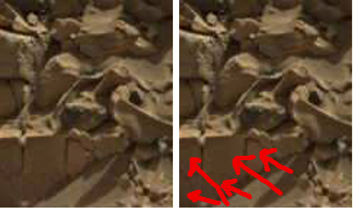 mars anomaly square stones in wall sol 713 was life on mars 2