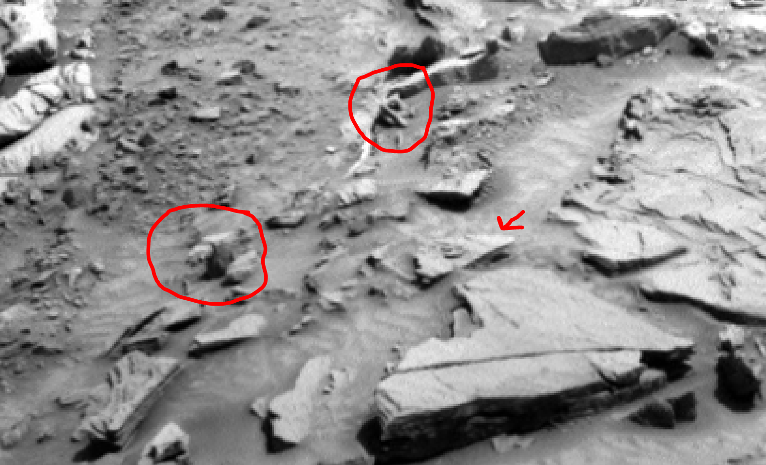 mars sol 1342 anomaly-artifacts 1a was life on mars