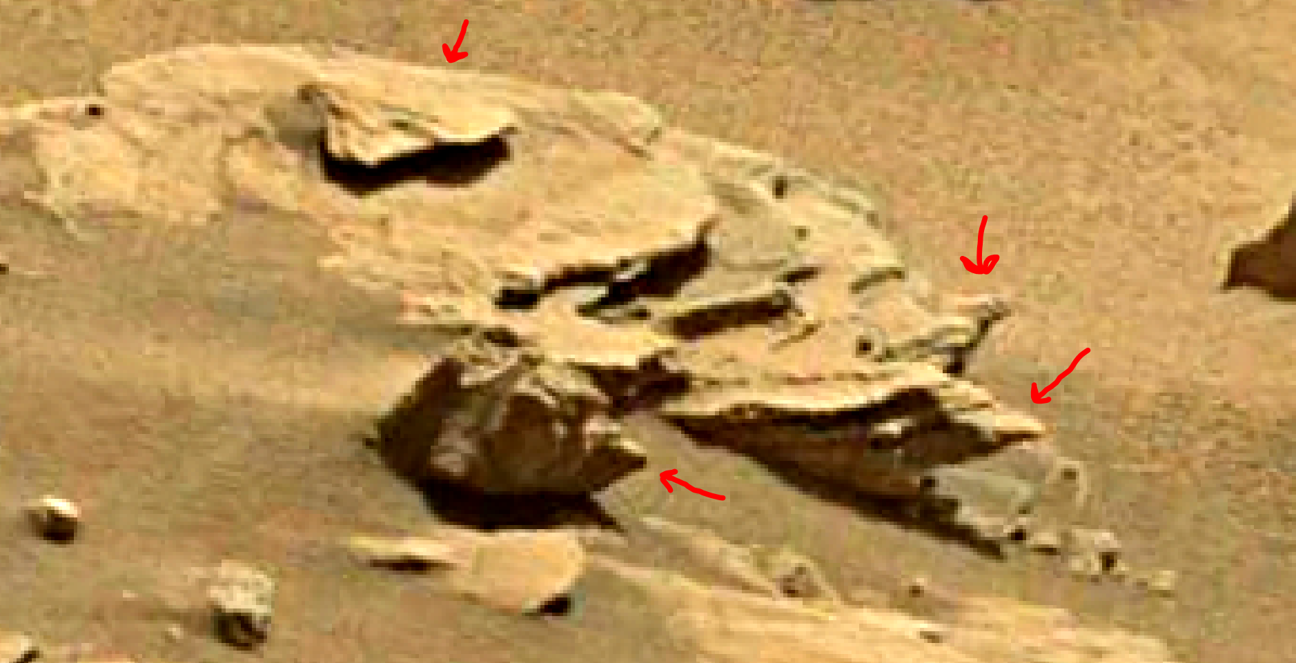 mars sol 1349 anomaly-artifacts 4a was life on mars