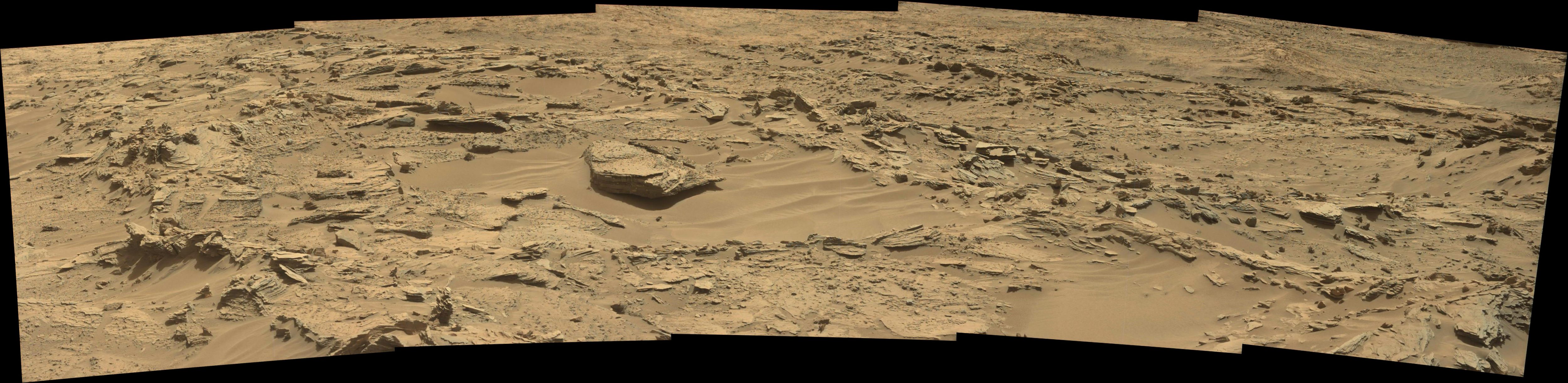 panoramic curiosity rover view 2 - sol 1346 - was life on mars