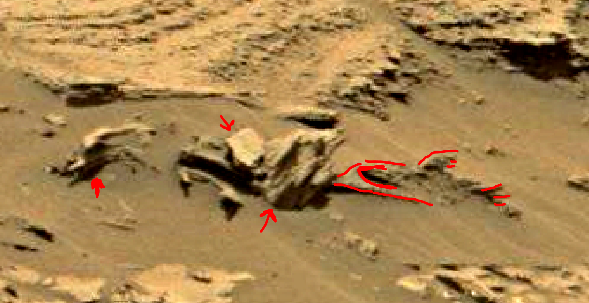 mars sol 1353 anomaly-artifacts 17a was life on mars