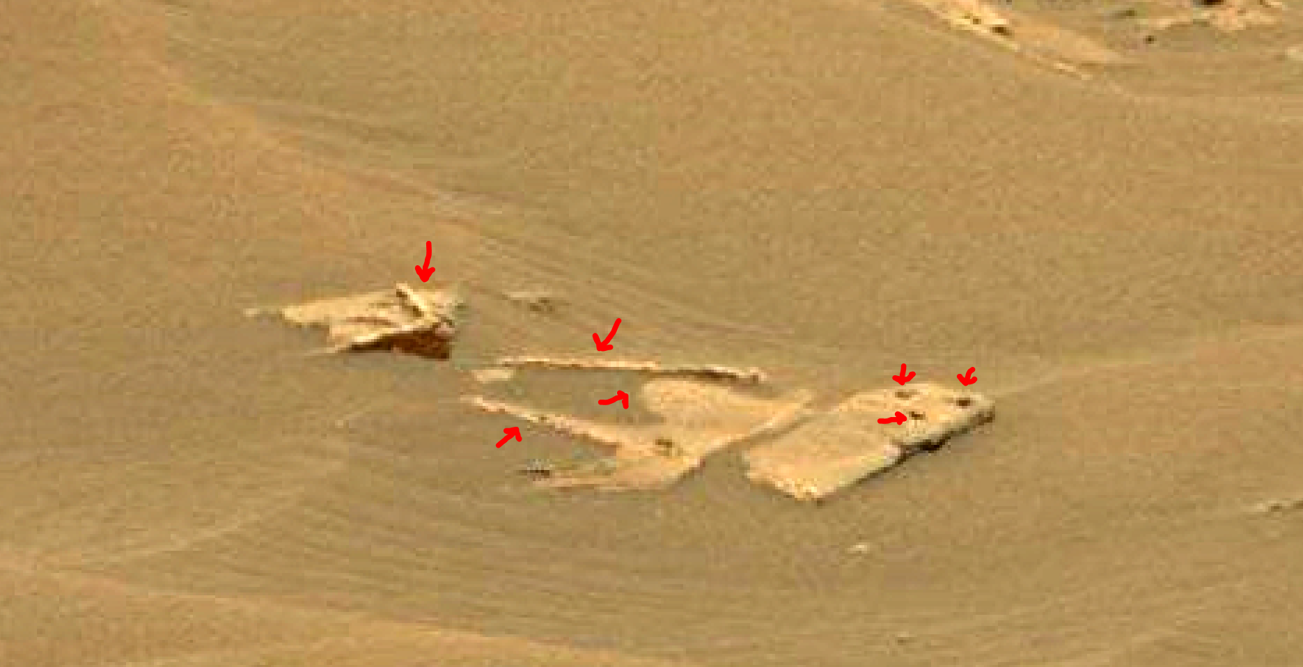 mars sol 1353 anomaly-artifacts 39a was life on mars