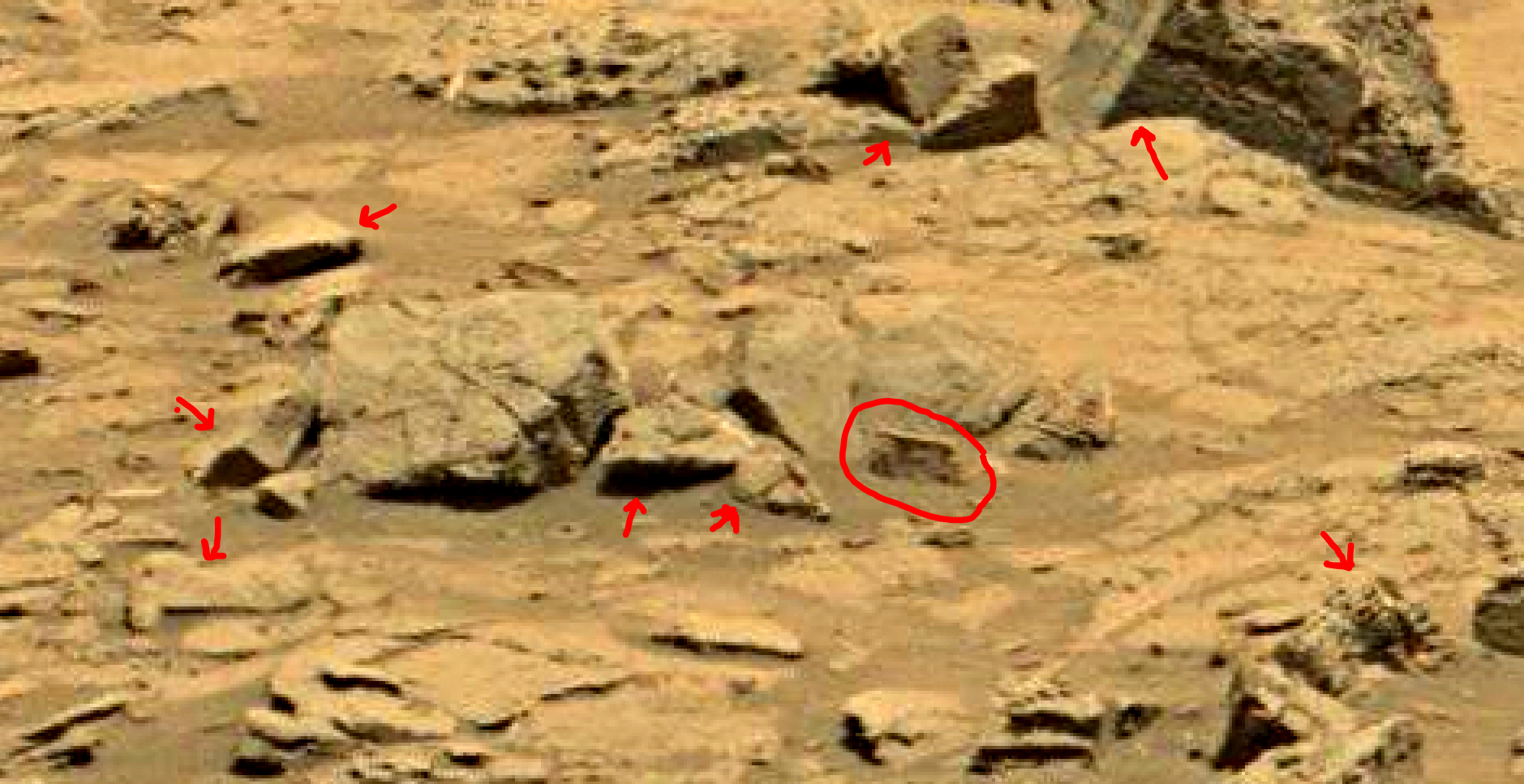 mars sol 1353 anomaly-artifacts 47 was life on mars