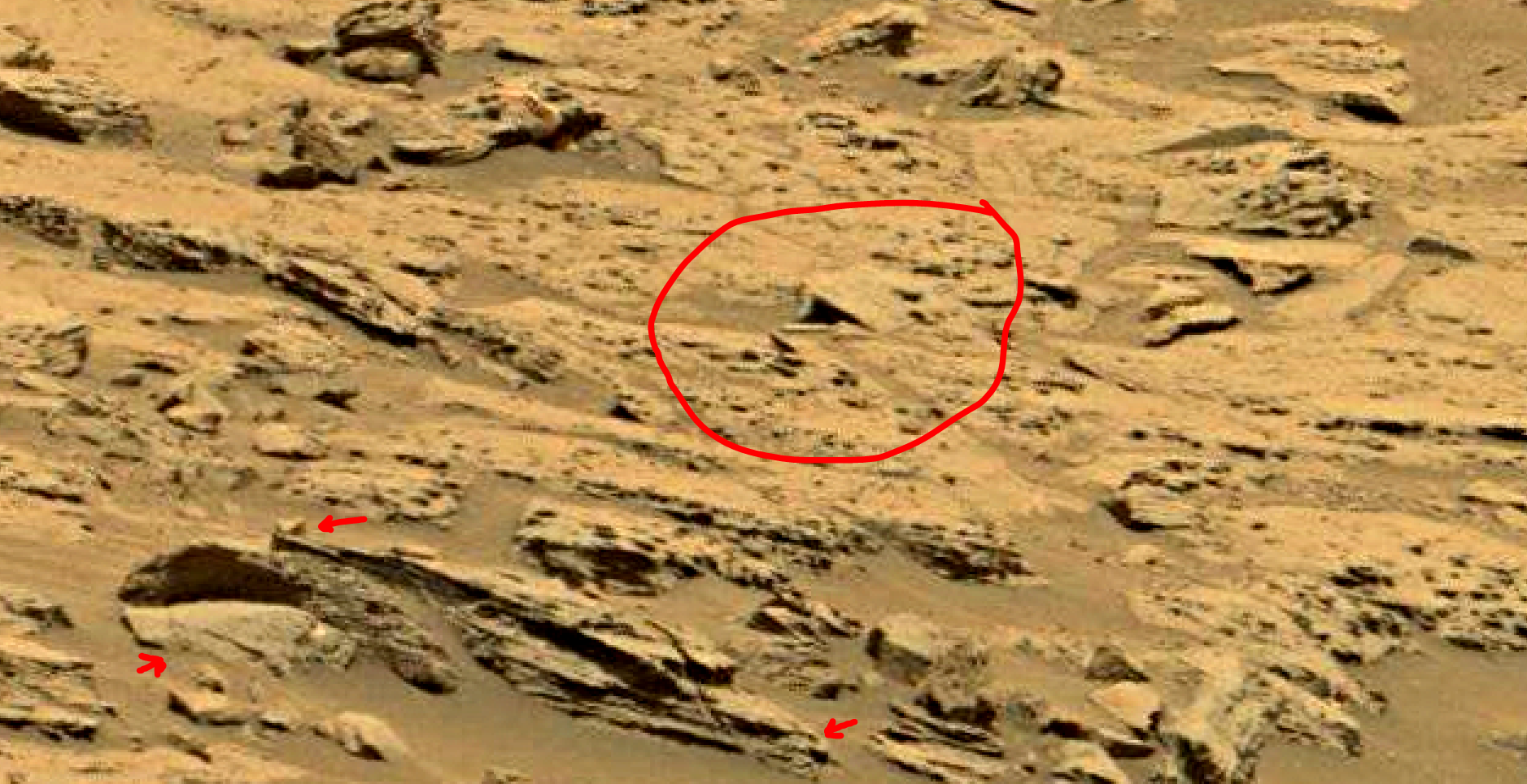 mars sol 1353 anomaly-artifacts 50 was life on mars