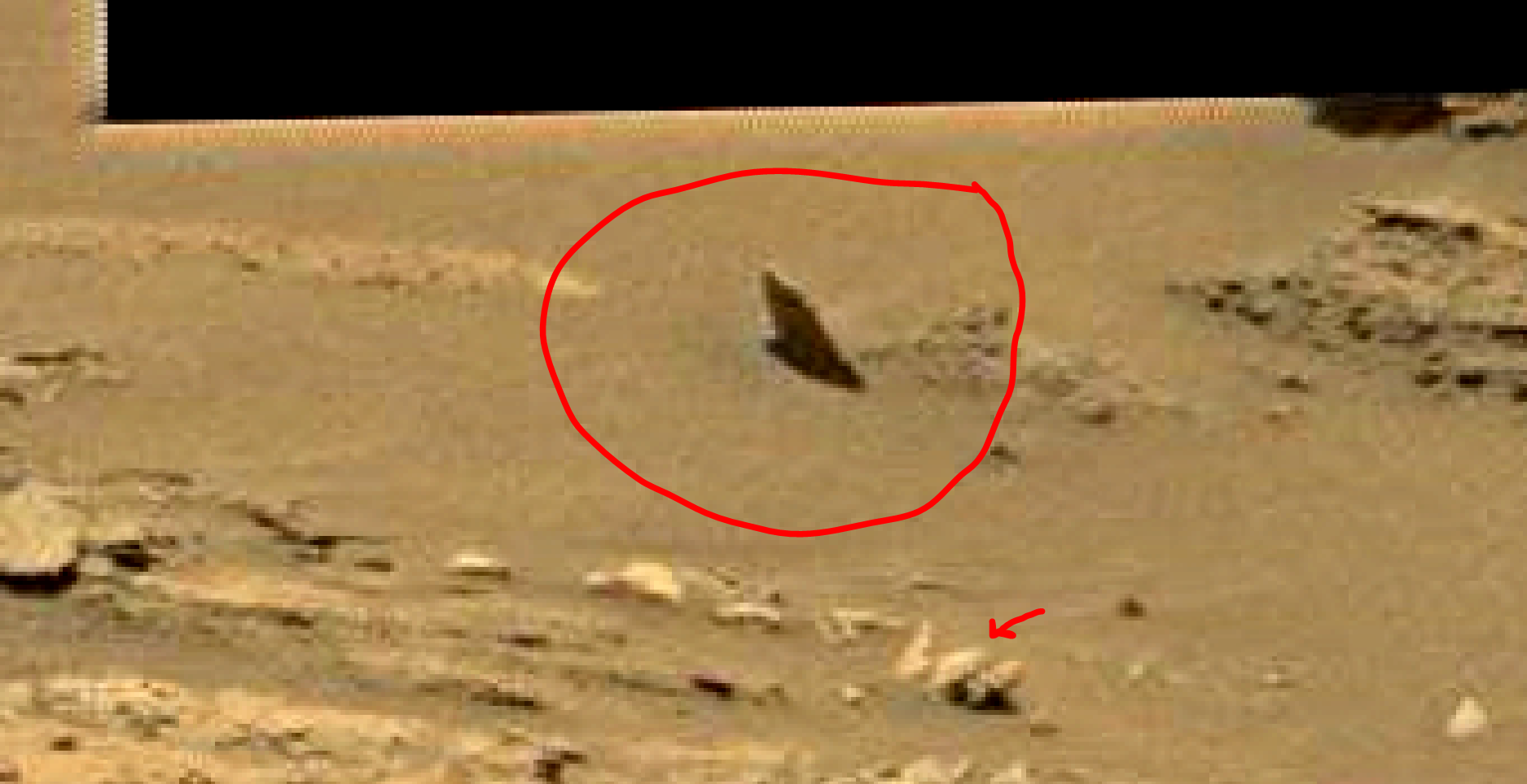 mars sol 1353 anomaly-artifacts 9b was life on mars