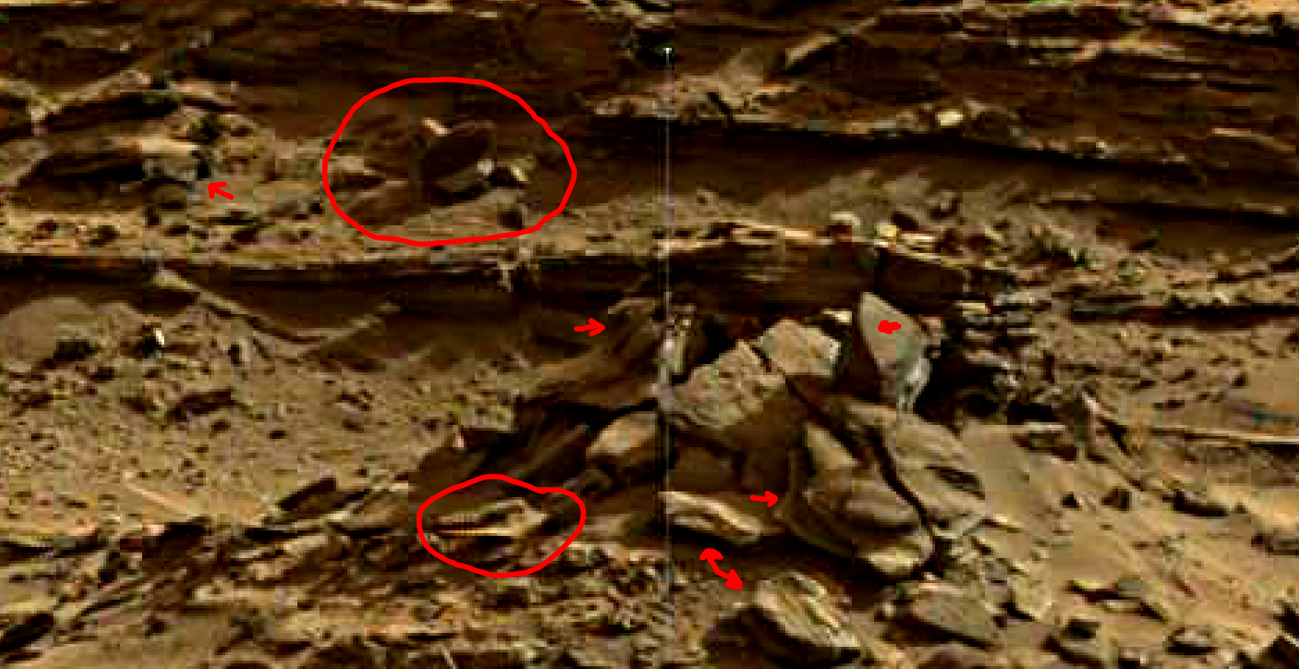 mars sol 1376 anomaly-artifacts 4a was life on mars