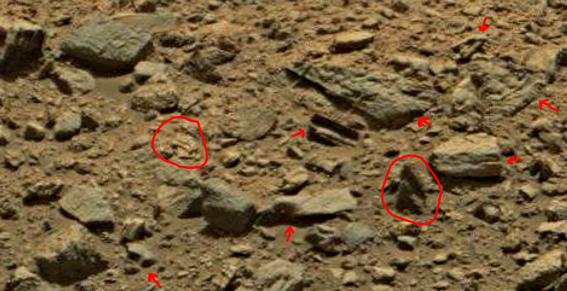mars sol 1378 anomaly-artifacts 3a was life on mars