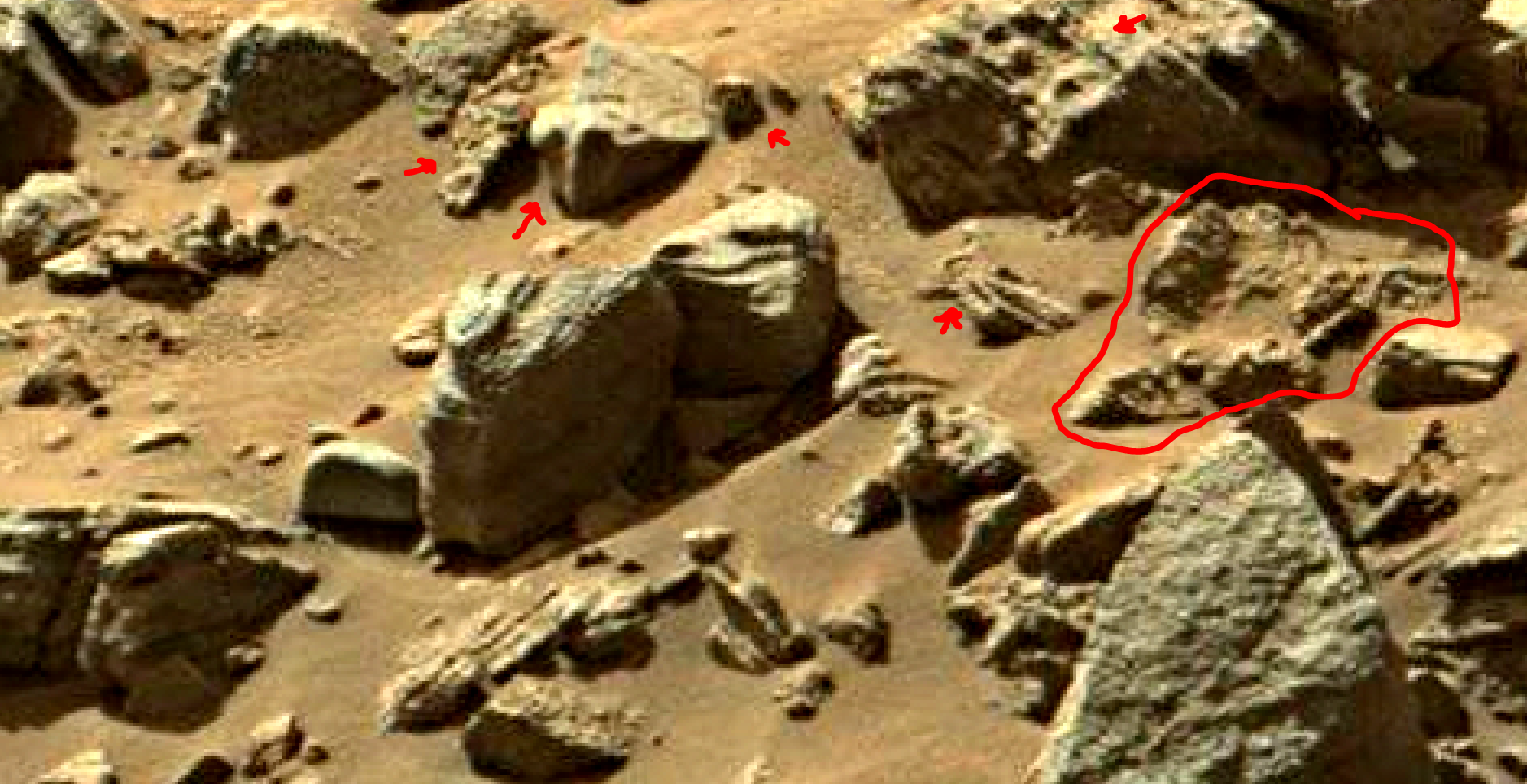 mars sol 1405 anomaly artifacts 10 was life on mars