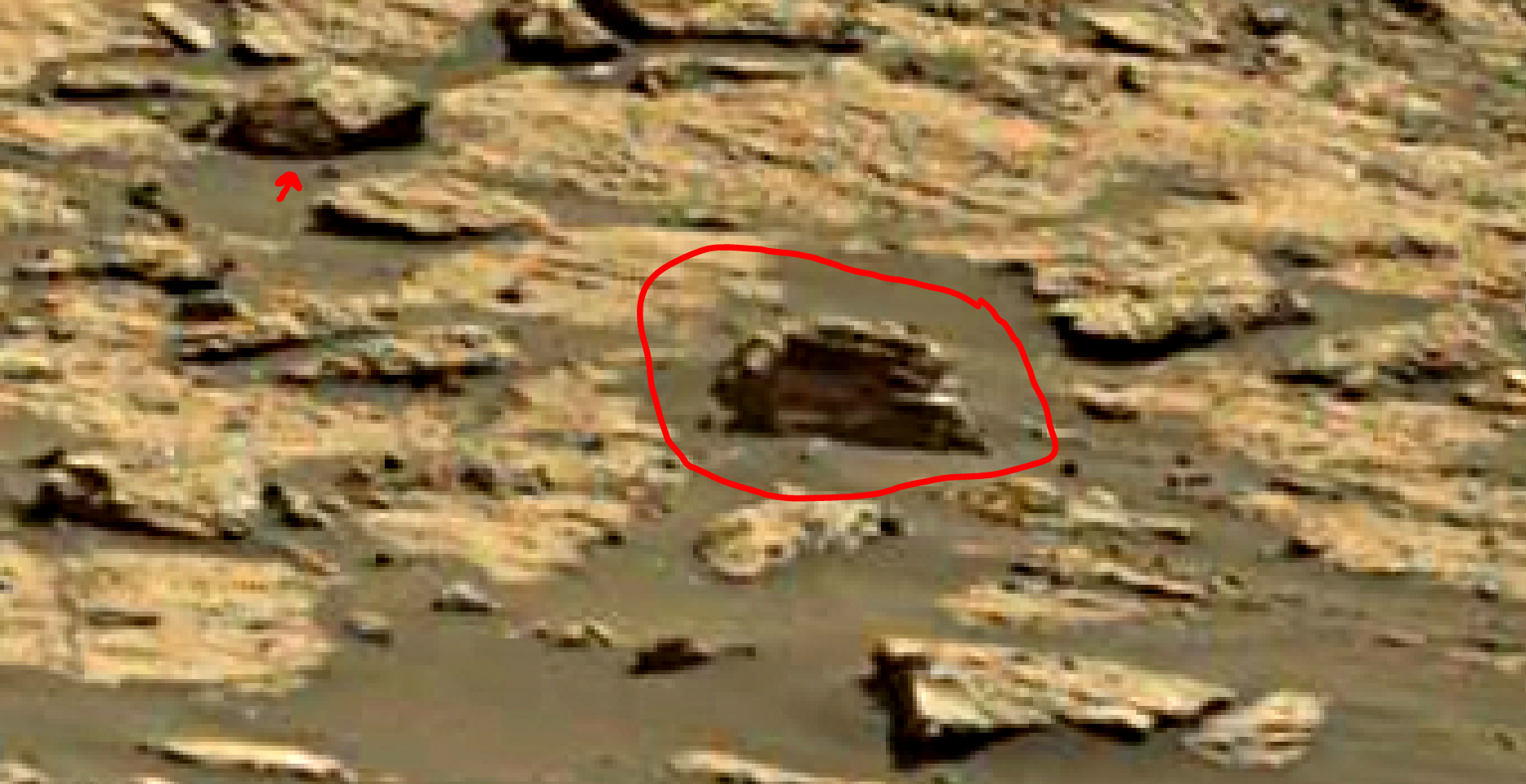 mars sol 1435 anomaly artifacts 1-1a was life on mars