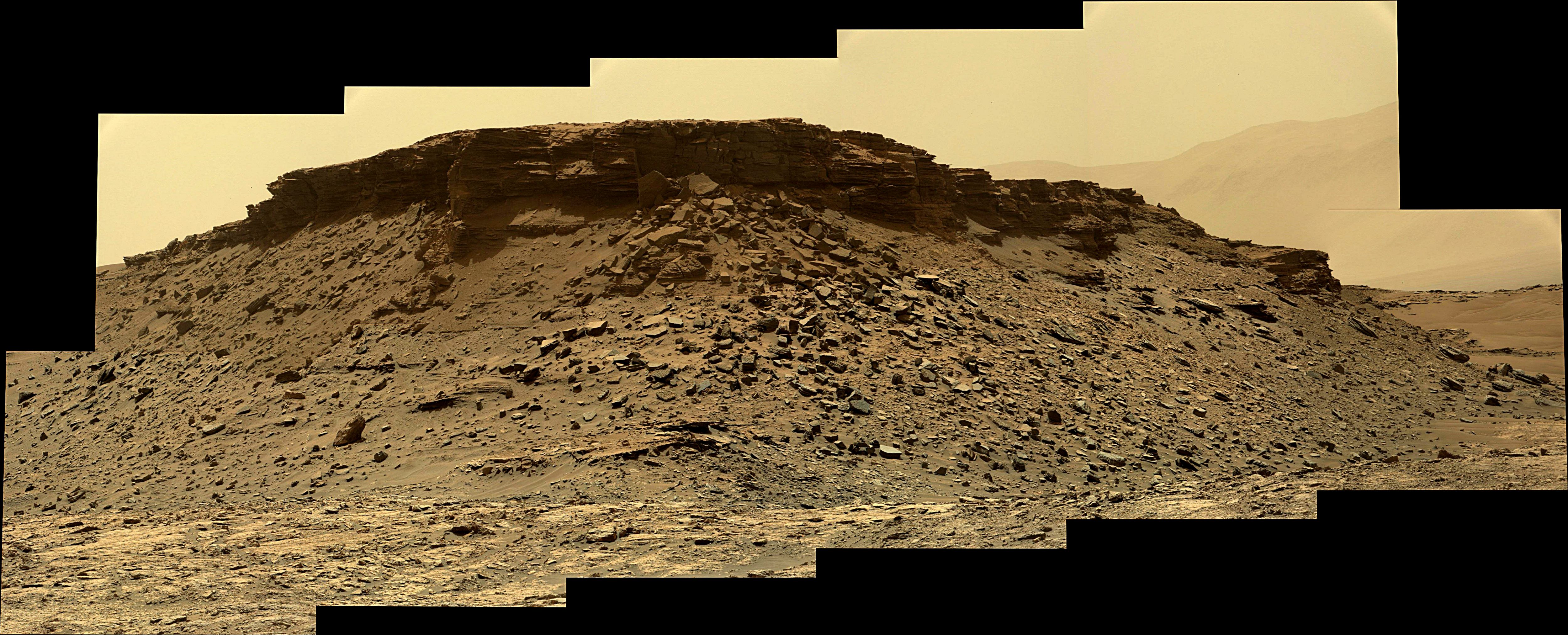 panoramic curiosity rover view 1e - sol 1434 - was life on mars