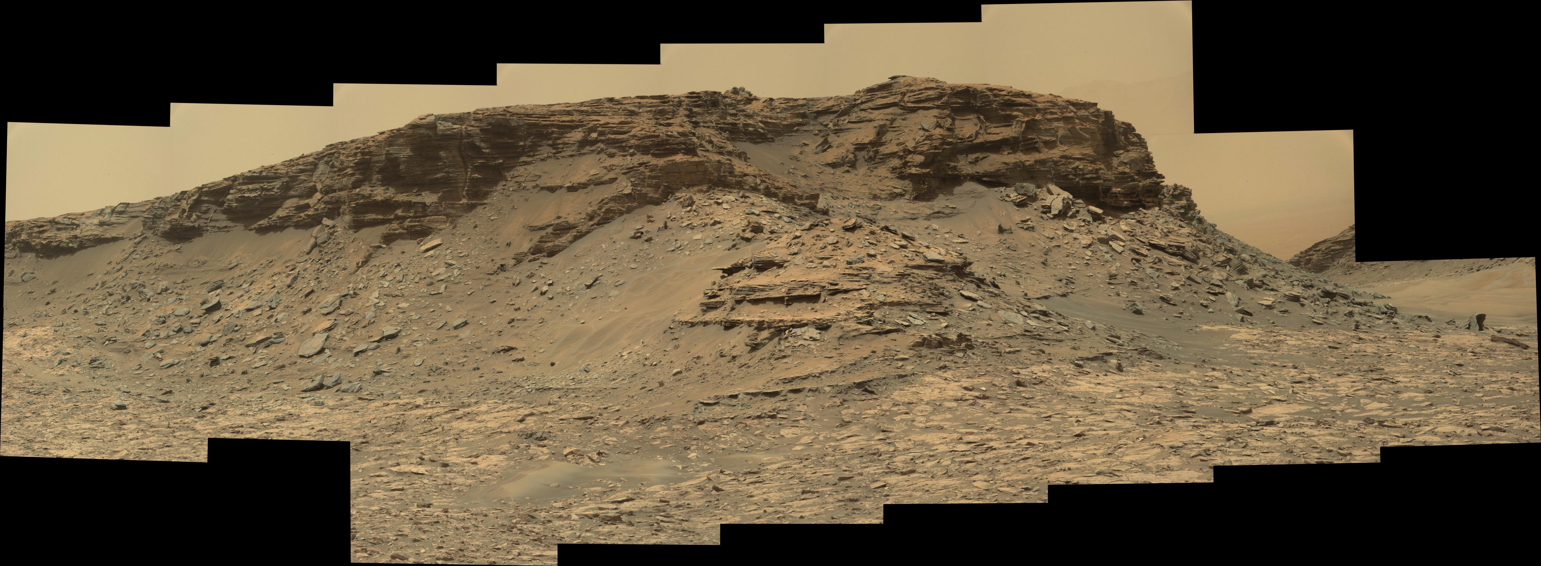 panoramic curiosity rover view 2 - sol 1448 - was life on mars