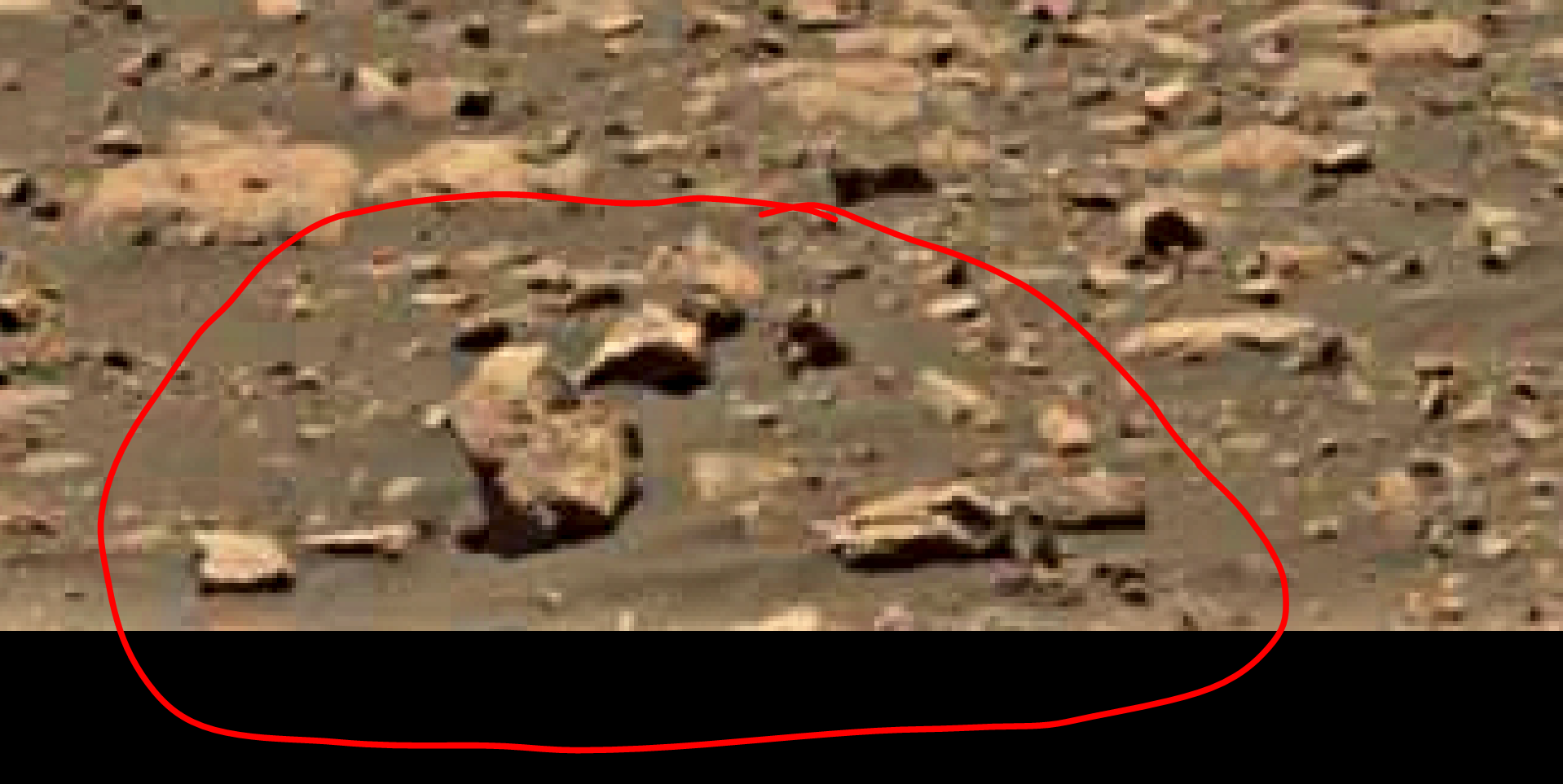 Mars anomalies - alien head